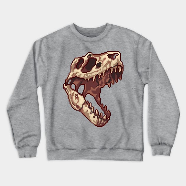 Tiny T-Rex skull Crewneck Sweatshirt by Ashdoun